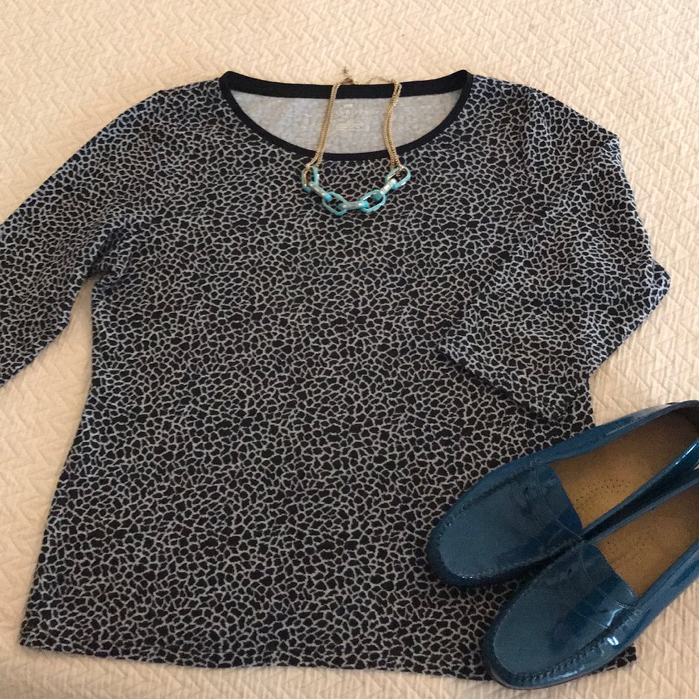 🚫SOLD🚫 Talbots animal print sweater size LP